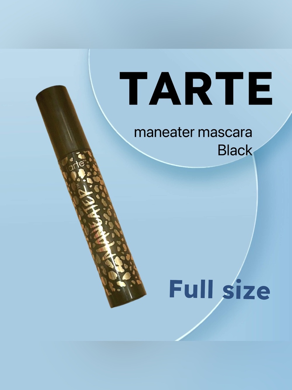 ⬇️🇺🇸🆕NWOB TARTE | FULL | Long-wear & volume BLACK maneater mascara*